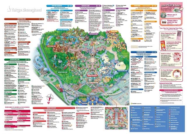 Karte des Tokioter Disneyland-Parks